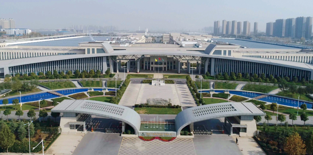 China Tobacco Henan manufacturing base and cigarette production facilities, aerial view